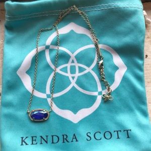 Kendra Scott Elisa pendant necklace w/ blue stone!